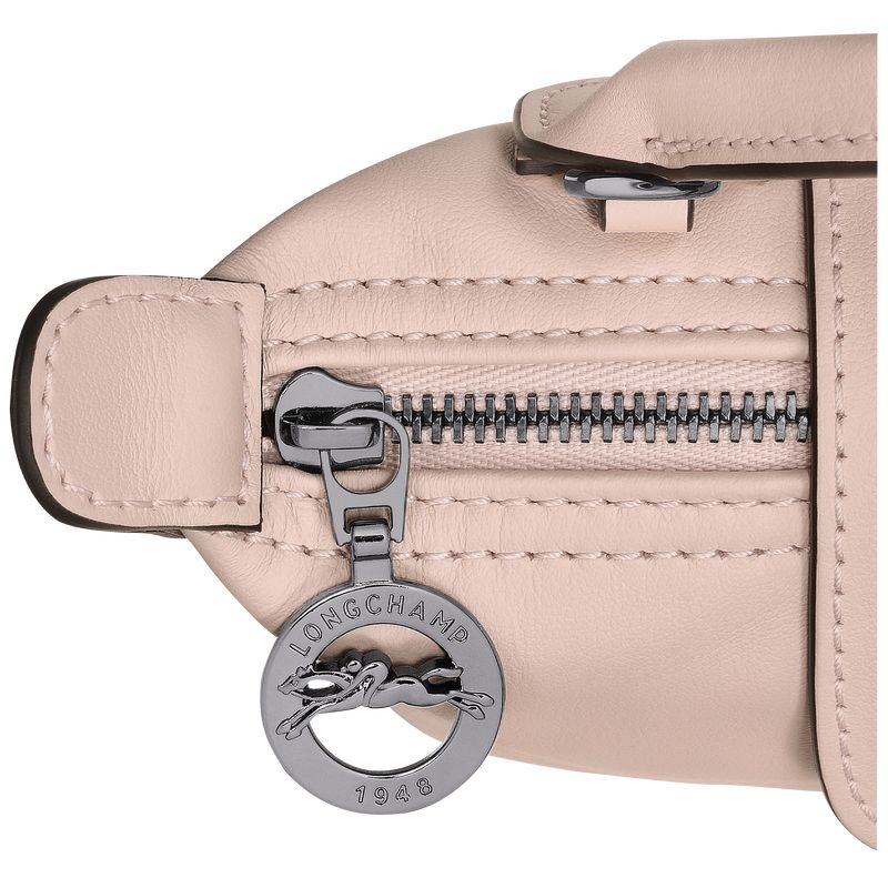 long champ Le Pliage Xtra XS Pouch Leather Női Crossbody Táska Nude | HUOK9005