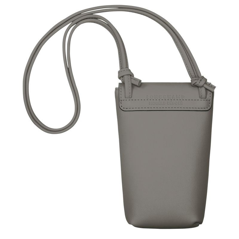 long champ Le Pliage Xtra with leather lace Leather Női Tok Turtledove | HUAH8622