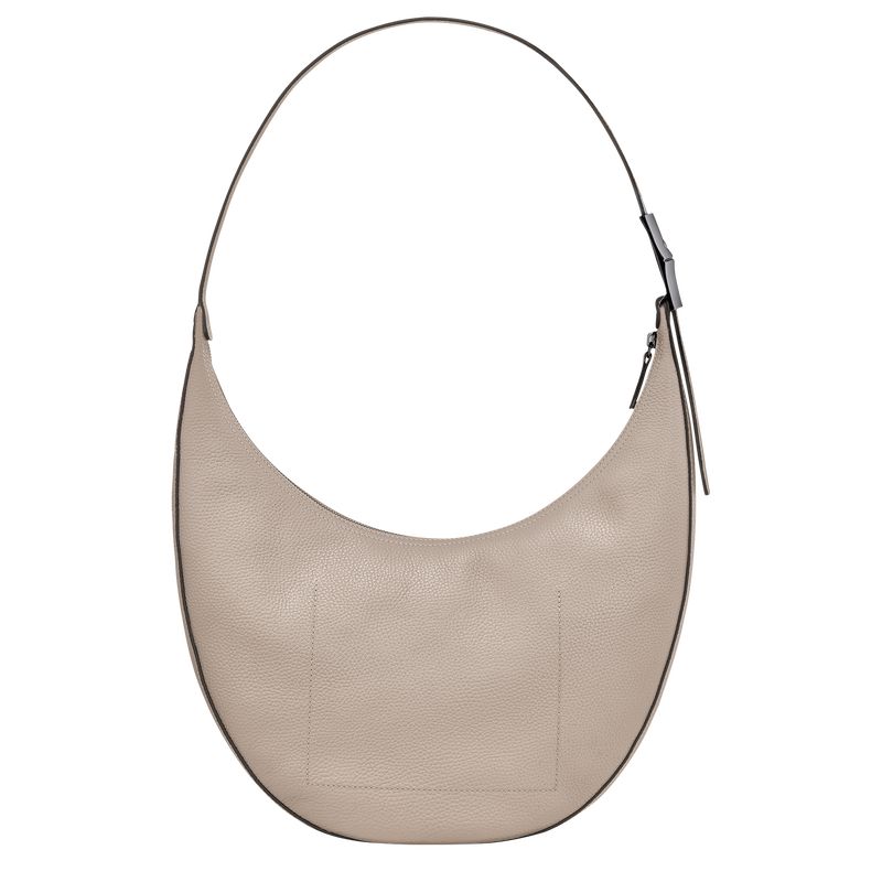 long champ Le Roseau Essential L Crossbody Leather Női Válltáskák Clay | HUFD8879