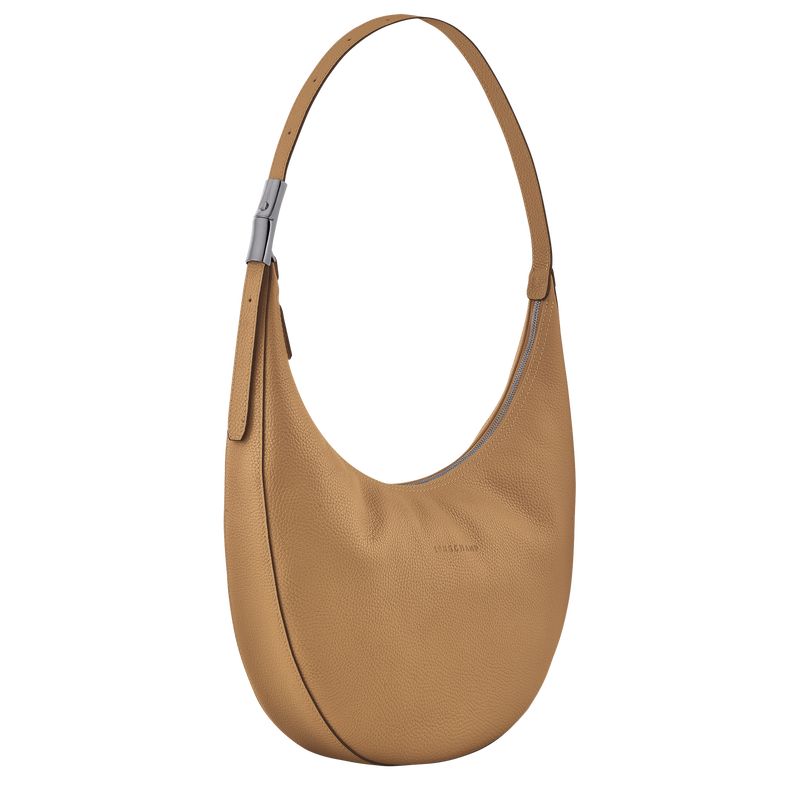 long champ Le Roseau Essential L Crossbody Leather Női Válltáskák Fawn | HUGS8878