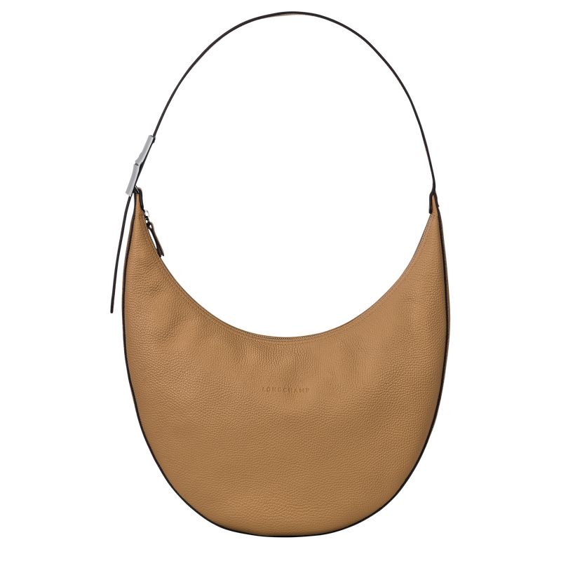 long champ Le Roseau Essential L Crossbody Leather Női Válltáskák Fawn | HUGS8878