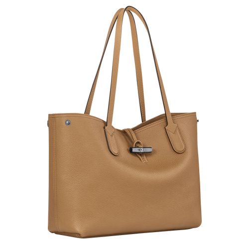 long champ Le Roseau Essential L Tote Leather Női Válltáskák Fawn | HUCT8819