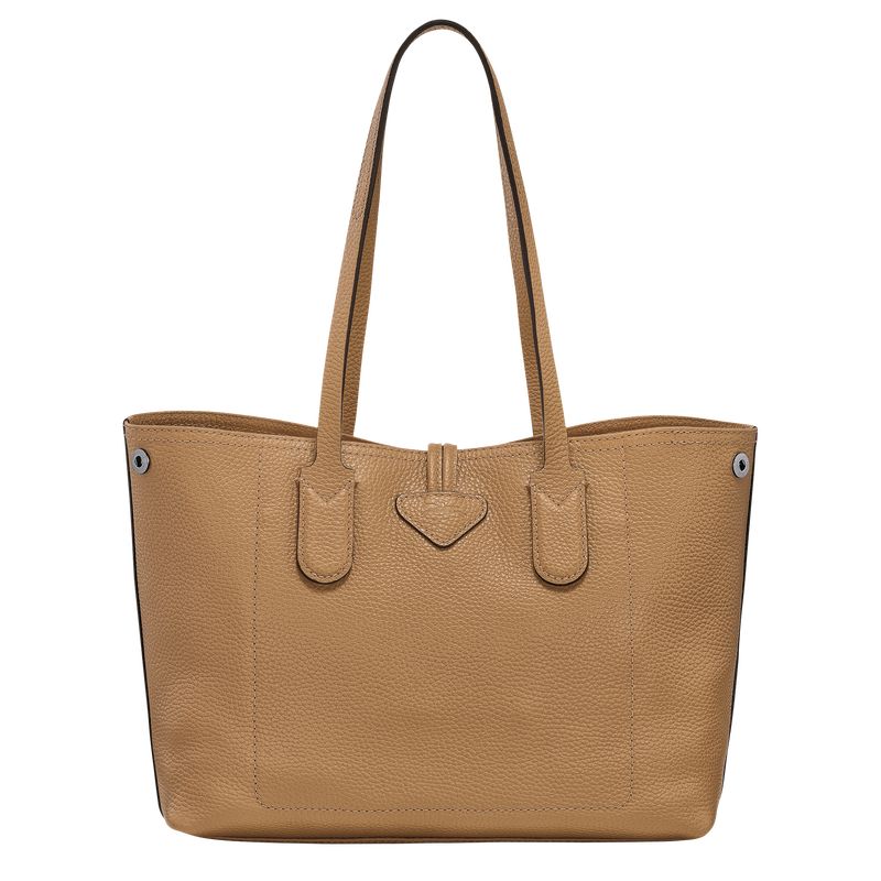 long champ Le Roseau Essential M Tote Leather Női Válltáskák Fawn | HUCT8862