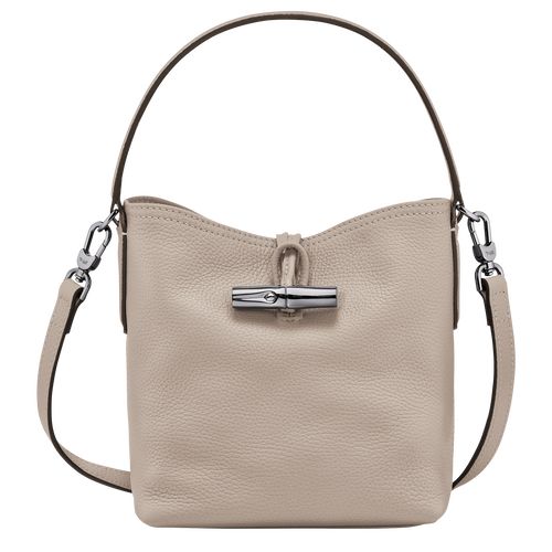 long champ Le Roseau Essential XS Bucket Leather Női Mini Táskák Clay | HUGS9271