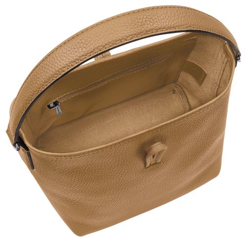 long champ Le Roseau Essential XS Bucket Leather Női Mini Táskák Fawn | HUFD9270