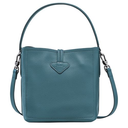 long champ Le Roseau Essential XS Bucket Leather Női Crossbody Táska Páva | HUYX8939