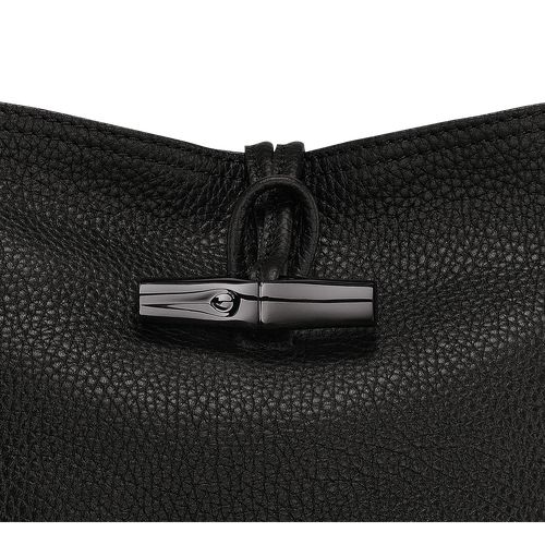 long champ Le Roseau Essential XS Bucket Leather Női Crossbody Táska Fekete | HUOK8936