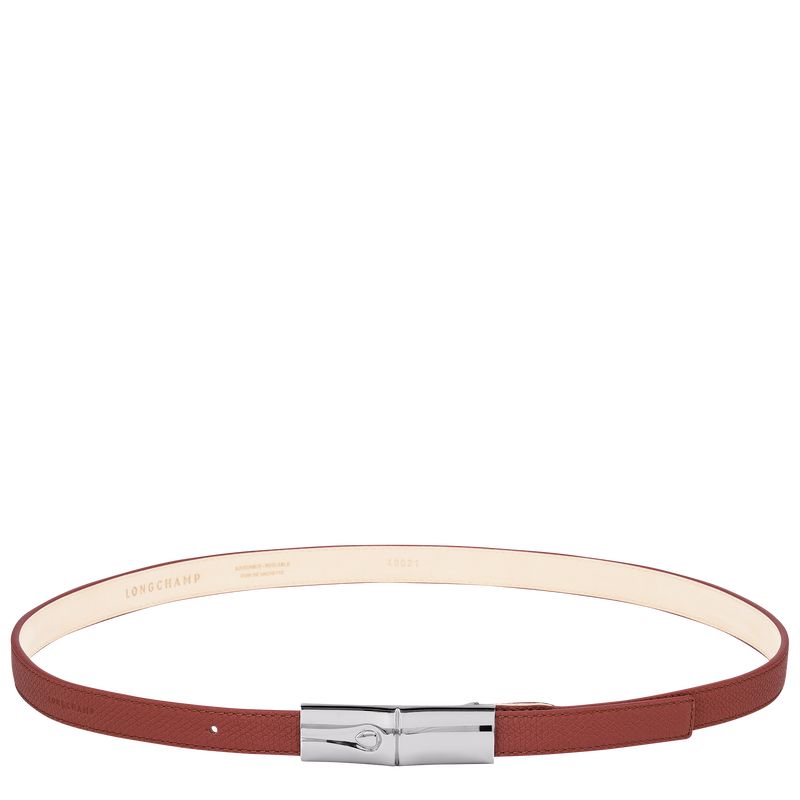 long champ Le Roseau Leather Női Öv Chestnut | HUDF8021