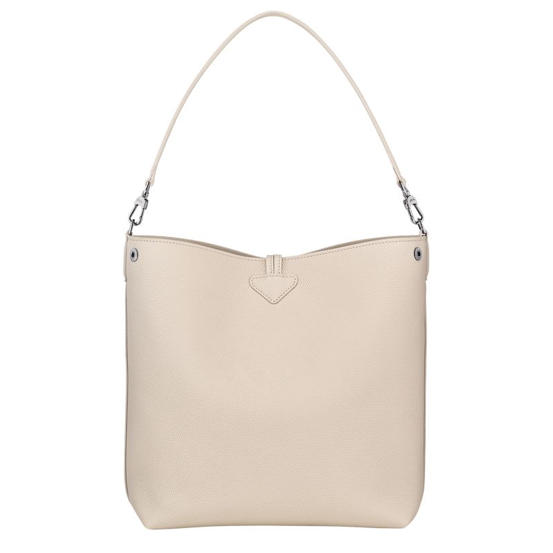 long champ Le Roseau M Shoulder Leather Női Válltáskák Paper | HUDF8853