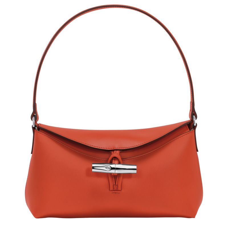 long champ Le Roseau S Hobo Leather Női Válltáskák Paprika | HUJP8876