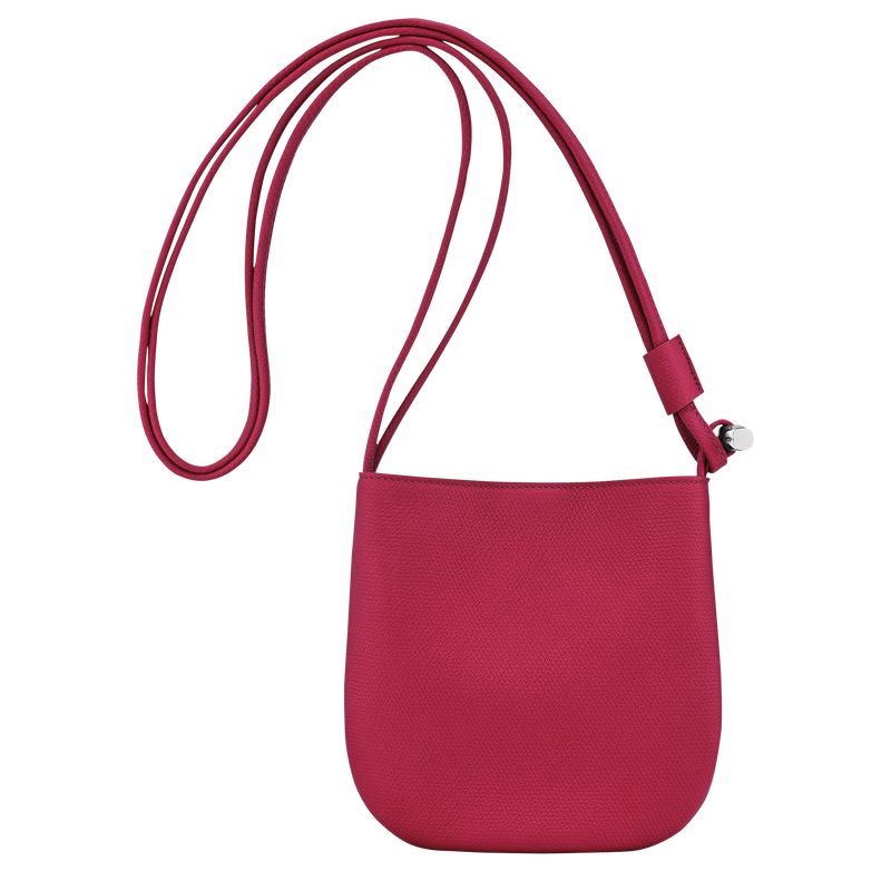 long champ Le Roseau S Leather Női Crossbody Táska Beetroot | HUVR8967