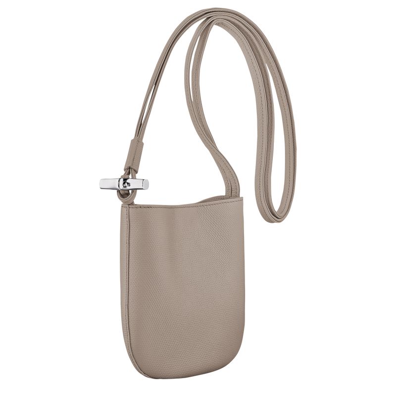 long champ Le Roseau S Leather Női Crossbody Táska Clay | HUXY8965