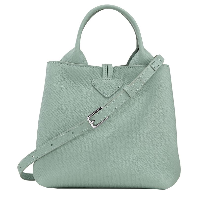 long champ Le Roseau S Leather Női Kézitáska Celadon | HURV9097