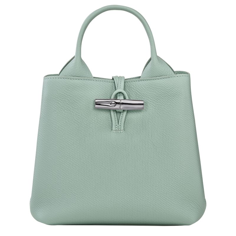 long champ Le Roseau S Leather Női Kézitáska Celadon | HURV9097