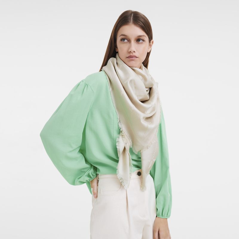 long champ Le Roseau Shawl Silk Blend Női Stoles Paper | HUVR8090