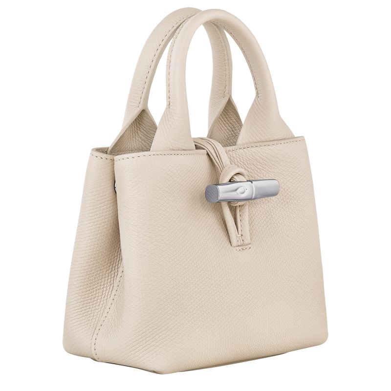 long champ Le Roseau XS Handbag Leather Női Mini Táskák Paper | HUXY9329