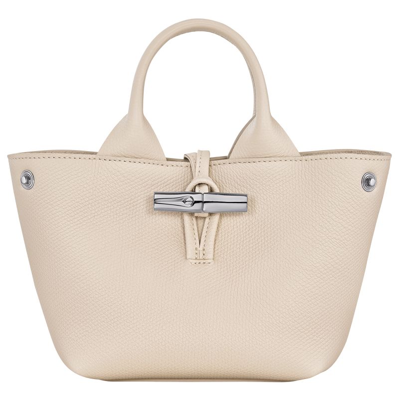 long champ Le Roseau XS Handbag Leather Női Mini Táskák Paper | HUXY9329