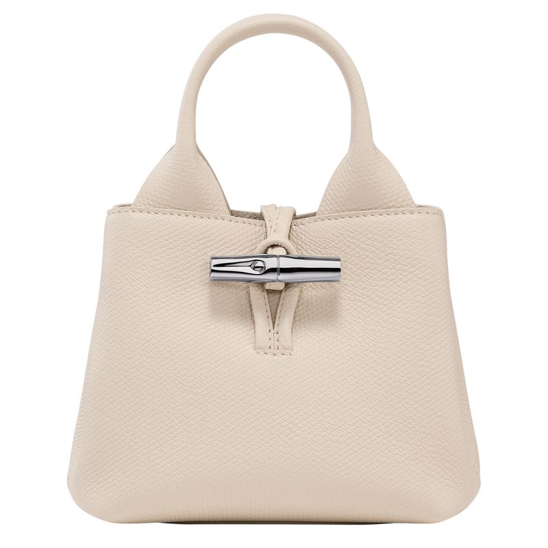 long champ Le Roseau XS Handbag Leather Női Mini Táskák Paper | HUXY9329