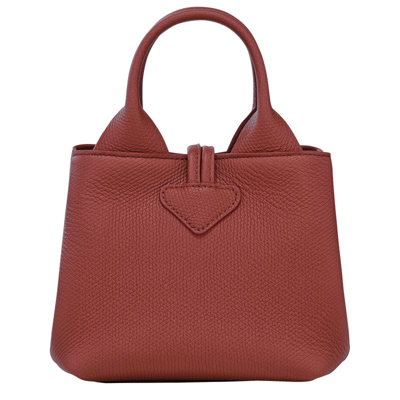 long champ Le Roseau XS Handbag Leather Női Mini Táskák Chestnut | HUZU9328