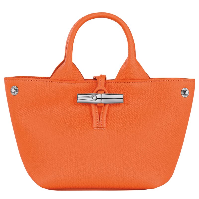 long champ Le Roseau XS Handbag Leather Női Mini Táskák Narancssárga | HUHA9324