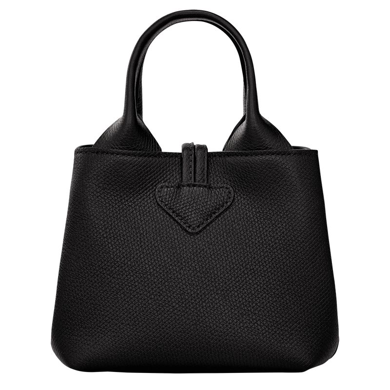 long champ Le Roseau XS Handbag Leather Női Mini Táskák Fekete | HUGS9323