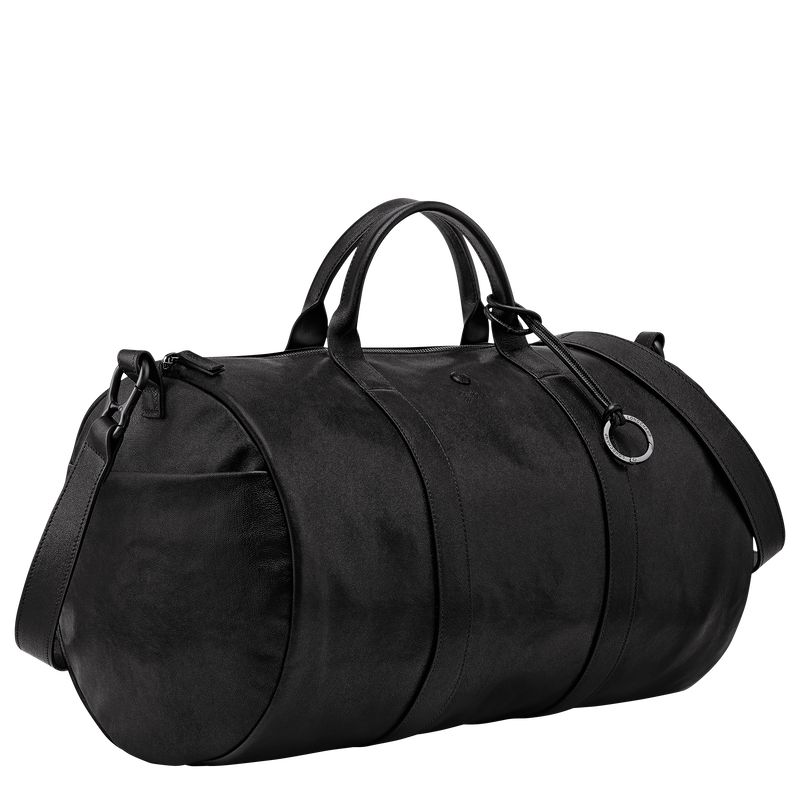 long champ Parisis S Duffle bag Leather Női Utazótáskák Fekete | HUGS8335