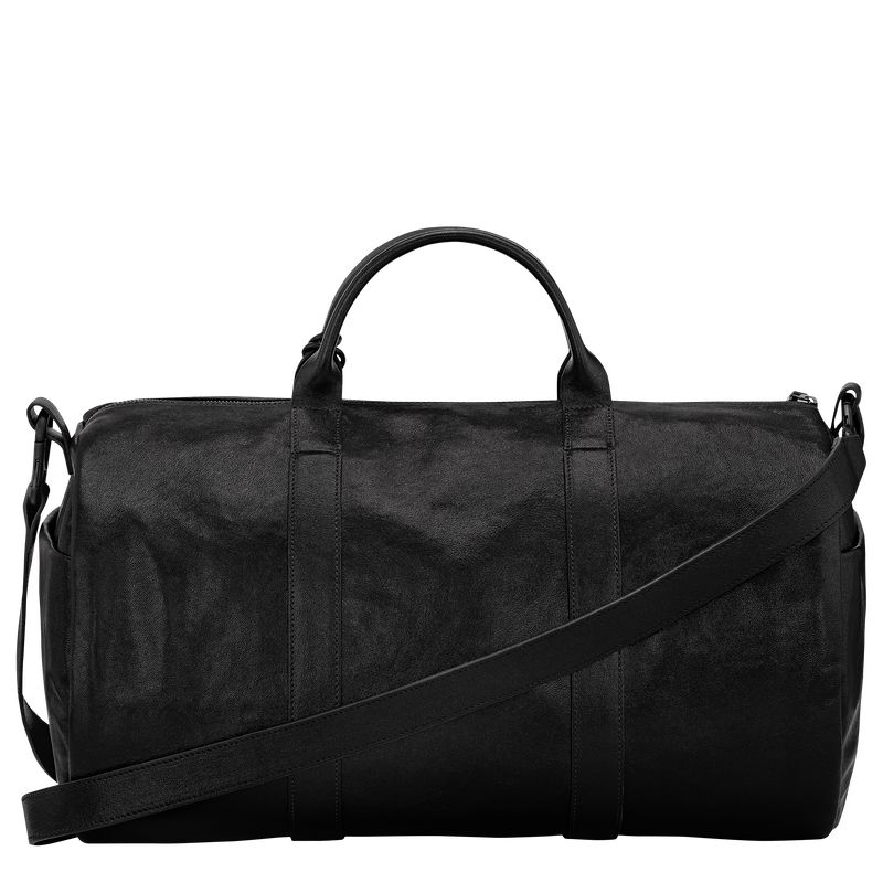 long champ Parisis S Duffle bag Leather Női Utazótáskák Fekete | HUGS8335