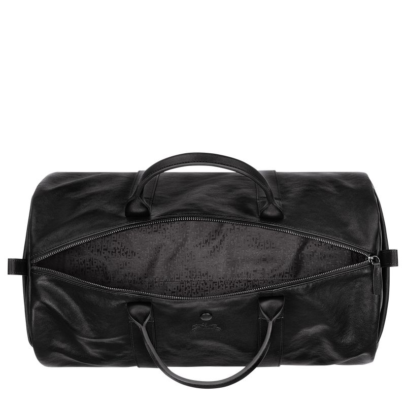 long champ Parisis S Duffle bag Leather Női Utazótáskák Fekete | HUGS8335