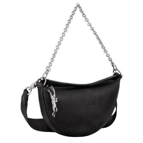 long champ Smile S Crossbody Leather Női Válltáskák Fekete | HUZU8821