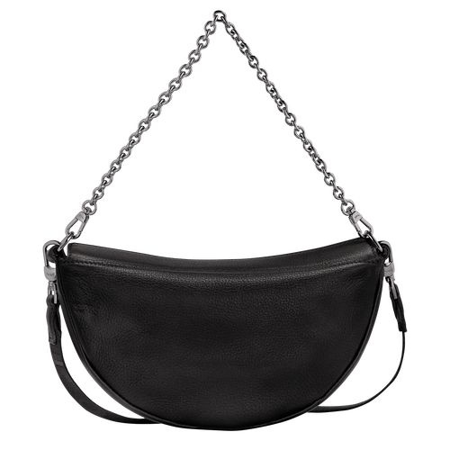 long champ Smile S Crossbody Leather Női Válltáskák Fekete | HUZU8821