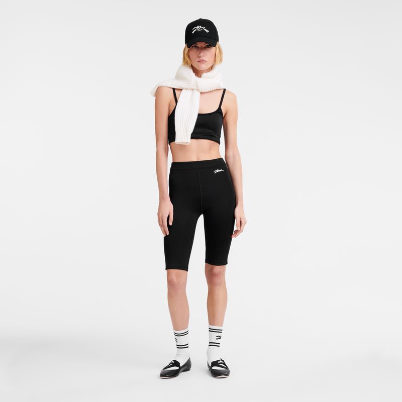 long champ Sport Jersey Női Melltartók Fekete | HUZU7716