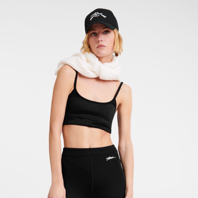 long champ Sport Jersey Női Melltartók Fekete | HUZU7716