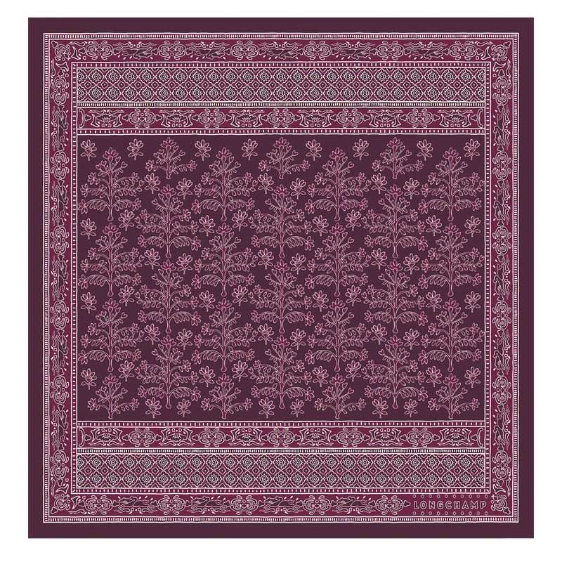 long champ Tree of Life Silk 50 OTHER Női Sál Eggplant | HURV8109