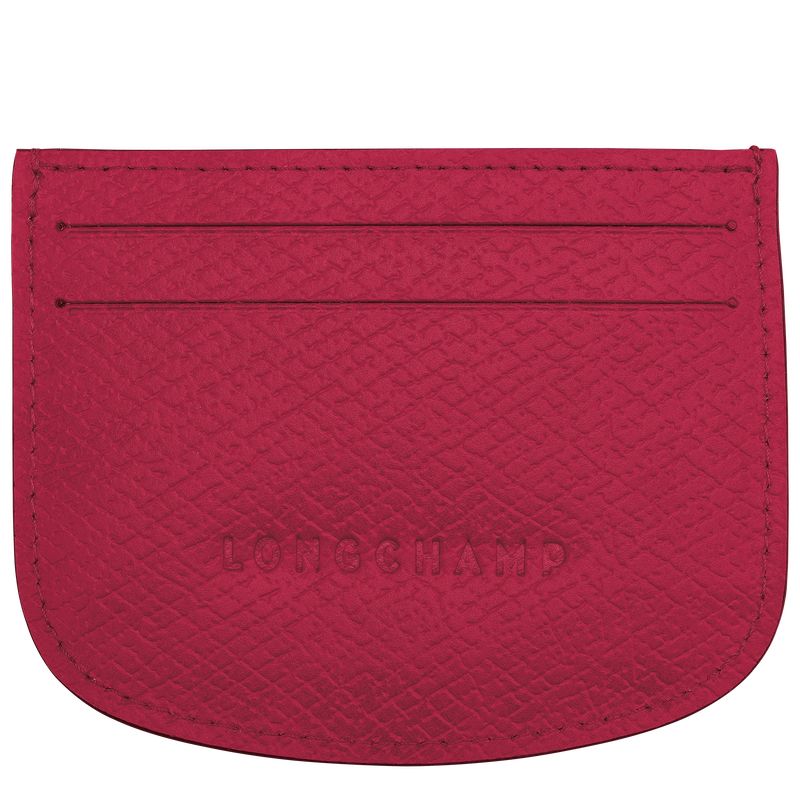 long champ Épure Leather Férfi Kártyatartó Magenta | HUUZ7378