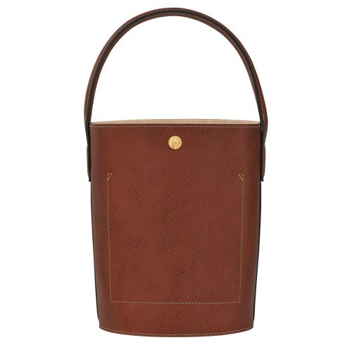 long champ Épure S Bucket Leather Női Kézitáska Barna | HUHA9033