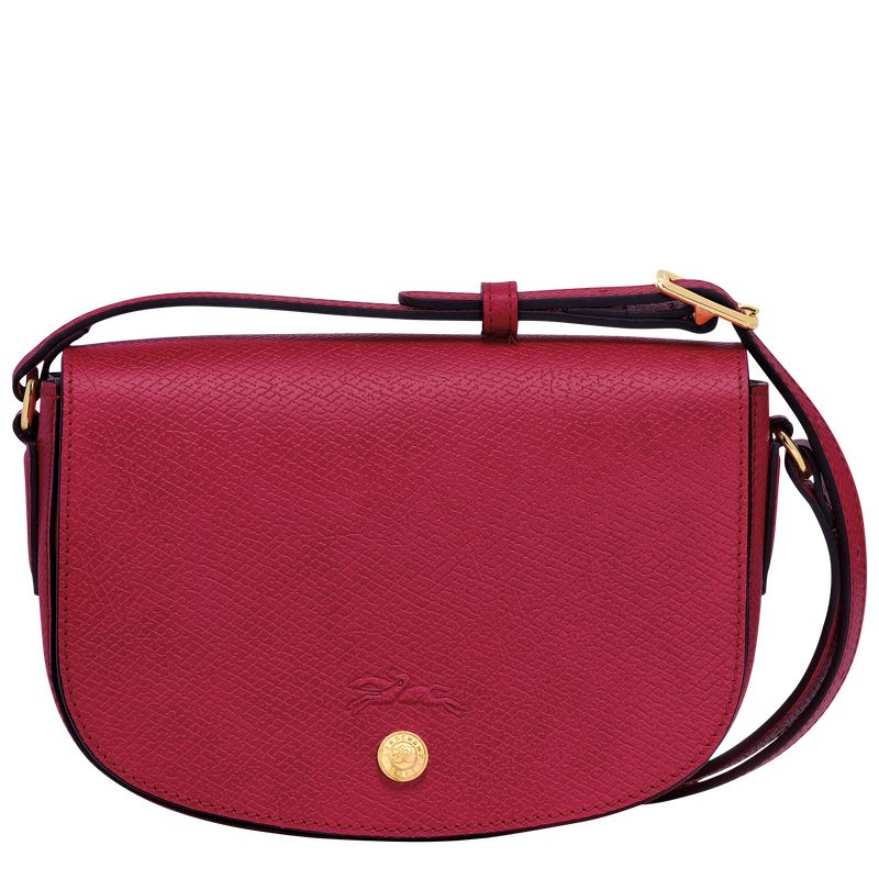 long champ Épure S Leather Női Crossbody Táska Magenta | HUSG8985