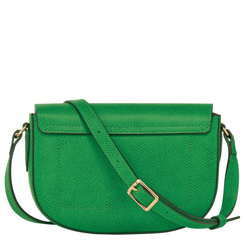 long champ Épure S Leather Női Crossbody Táska Zöld | HUFD8983