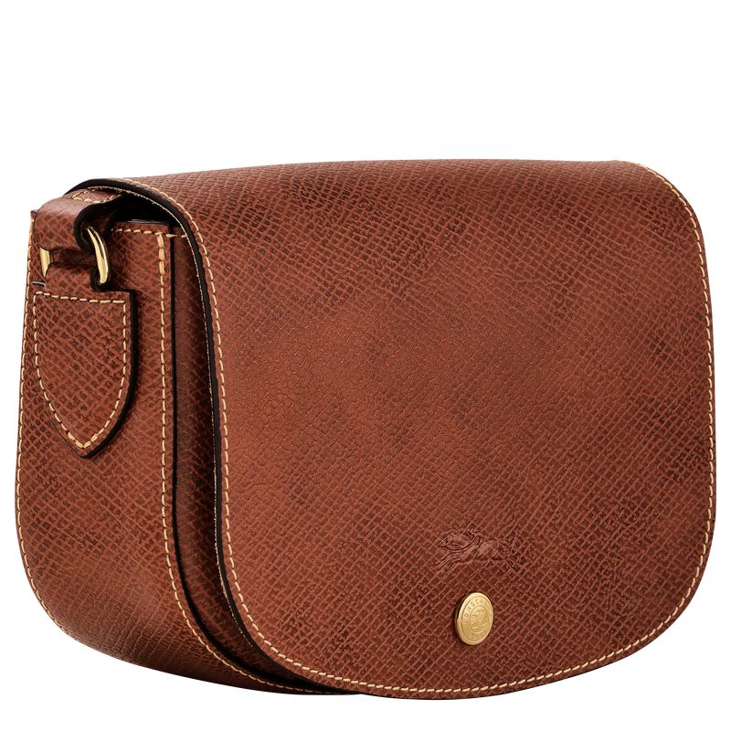 long champ Épure S Leather Női Crossbody Táska Barna | HUGS8982