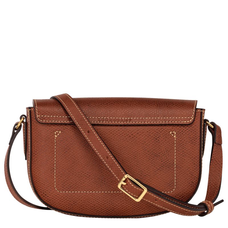 long champ Épure S Leather Női Crossbody Táska Barna | HUGS8982