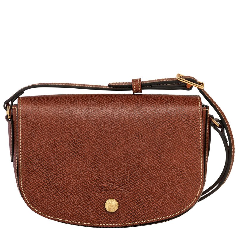 long champ Épure S Leather Női Crossbody Táska Barna | HUGS8982