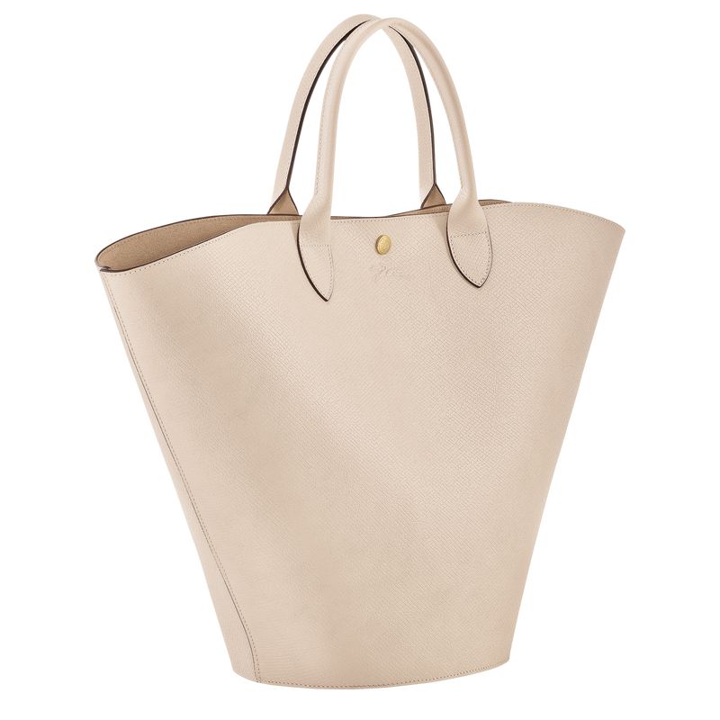 long champ Épure XL Tote Leather Női Kézitáska Paper | HUIL9145