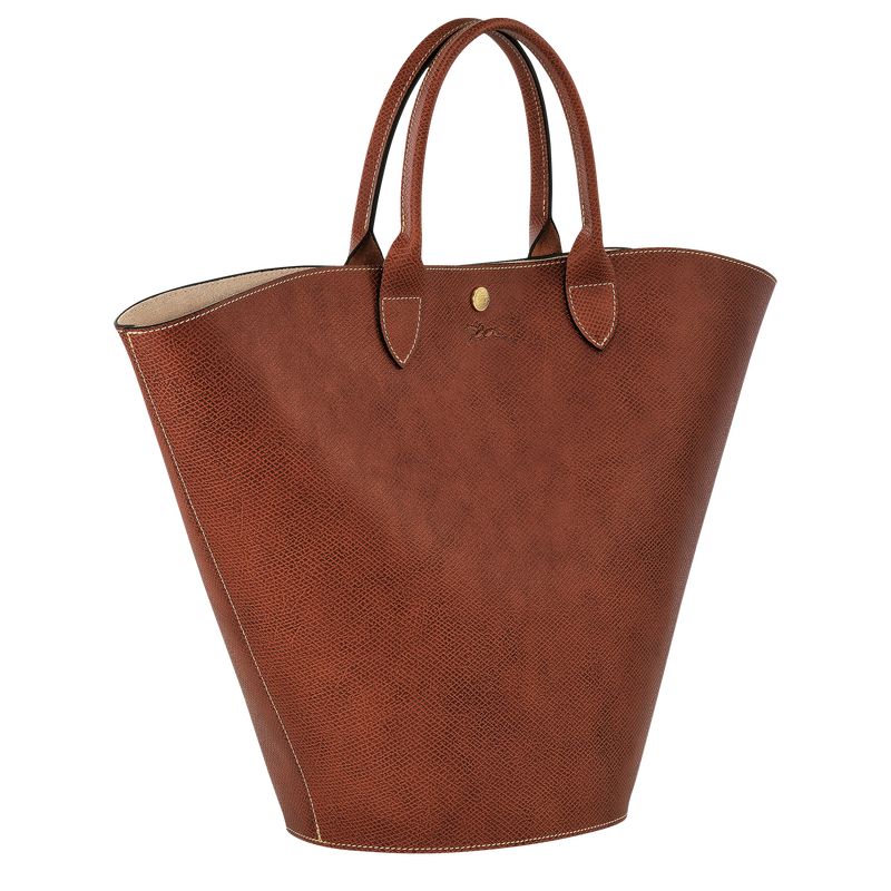 long champ Épure XL Tote Leather Női Kézitáska Barna | HUPJ9143