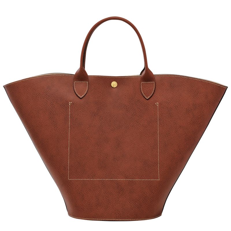 long champ Épure XL Tote Leather Női Kézitáska Barna | HUPJ9143