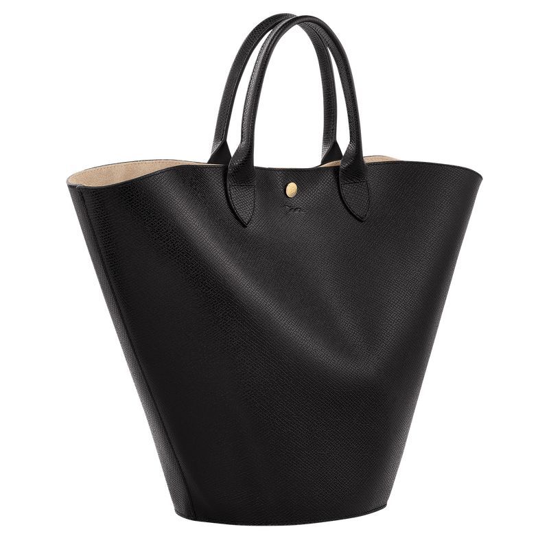 long champ Épure XL Tote Leather Női Kézitáska Fekete | HUAH9142