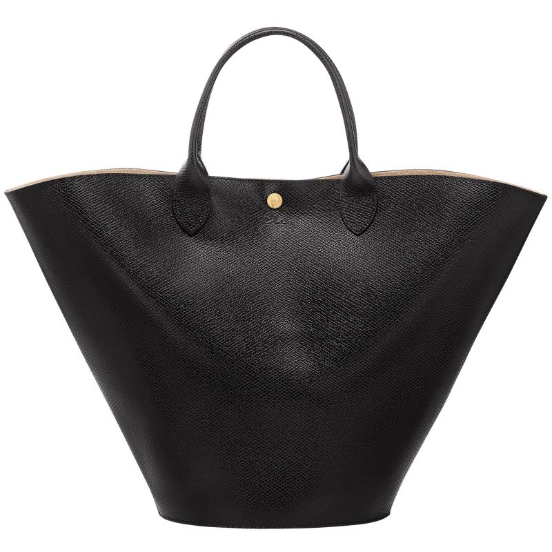 long champ Épure XL Tote Leather Női Kézitáska Fekete | HUAH9142