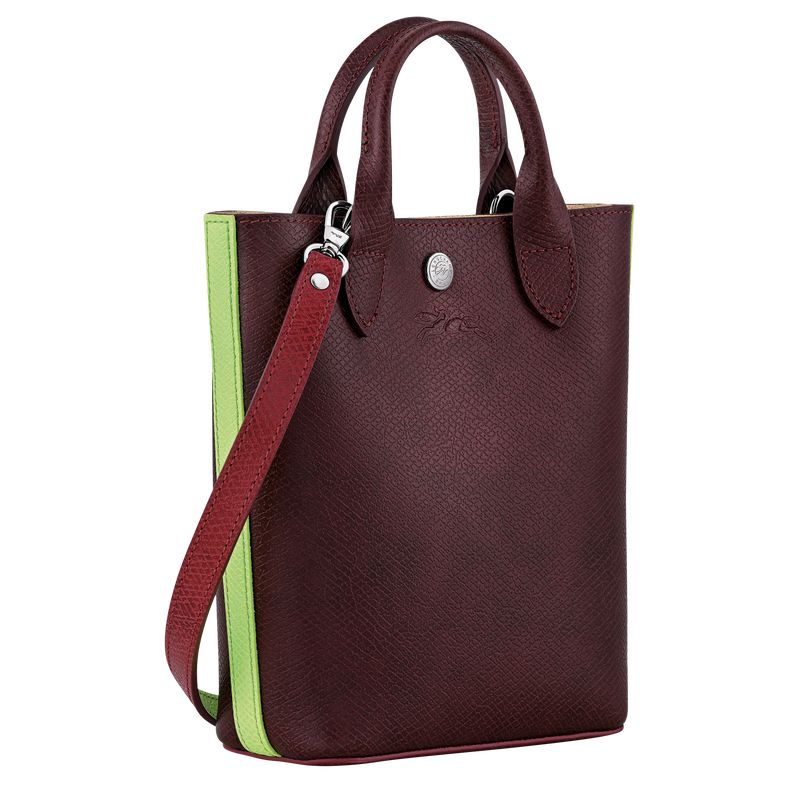 long champ Épure XS Tote Leather Női Kézitáska Bordó | HUXY9184