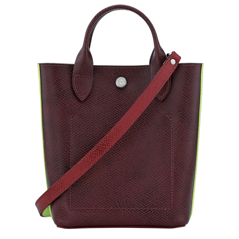 long champ Épure XS Tote Leather Női Kézitáska Bordó | HUXY9184