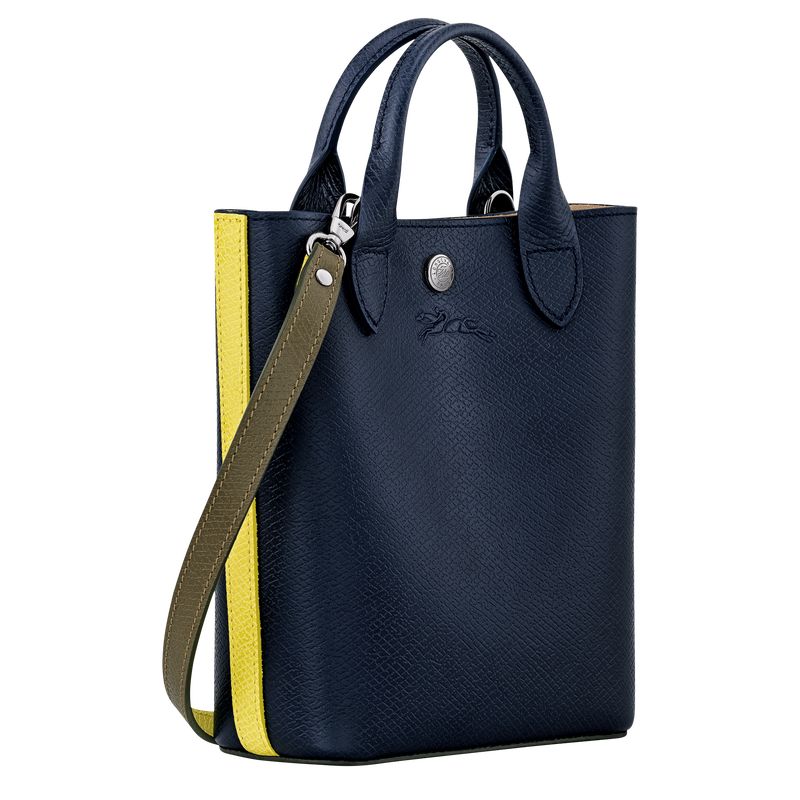 long champ Épure XS Tote Leather Női Kézitáska Sötétkék | HUCT9183