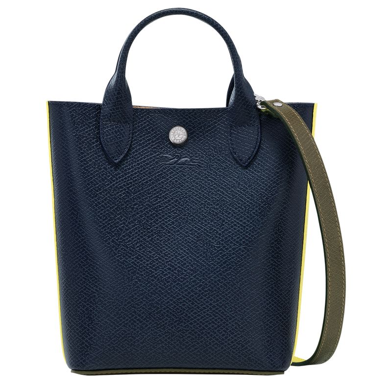 long champ Épure XS Tote Leather Női Mini Táskák Sötétkék | HUZU9380